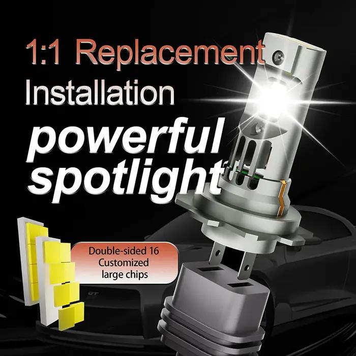 Ampoule de Sauna LED H7 H4 H11 H1 9005 HB3 HB4 9006 H8, Antibrouillard Sans Fil pour Voiture, Lampes