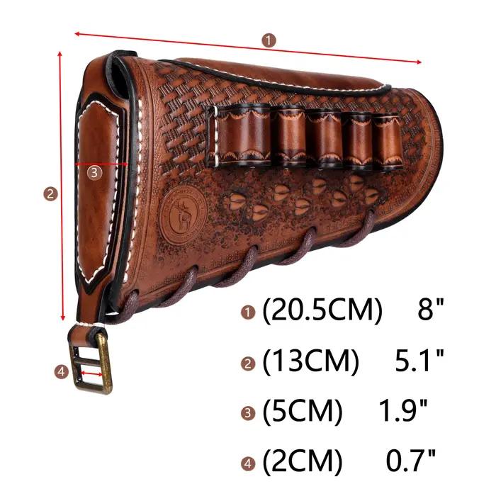 Tourbon Coussinet de joue en cuir pour fusil