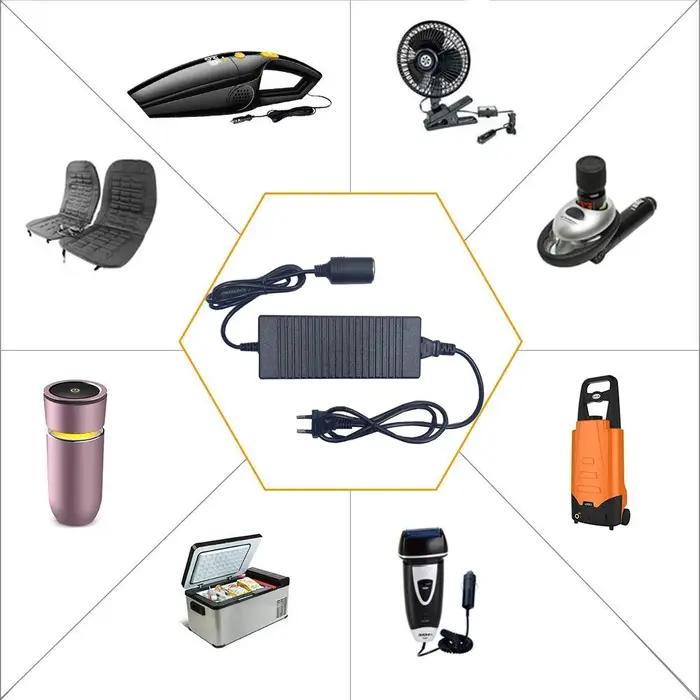 Adaptateur d'alimentation pour voiture, convertisseur AC à DC, 110V/ 240V à 12V, 15A, 180W, prise UE