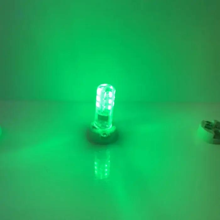 Mini ampoule de maïs G4 LED pour la décoration de lustre à la maison, lampe en silicone, bleu, vert,