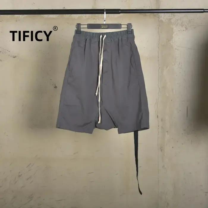 Coton Shorts hommes haute rue foncé classique tricoté mince été Haren entrejambe pantalon jeunesse mode tendance