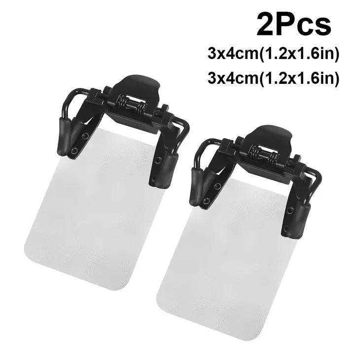 2 pièces lunettes de tir blindages patchs pour les yeux de tir Standard 180 ° Boucliers en verre réglables Occluder