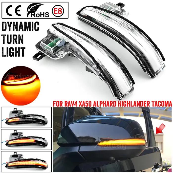 Pour Toyota RAV4 XA50 2019 2020/pour Toyota Tacoma 2016 - 2019 clignotant dynamique LED rétroviseur