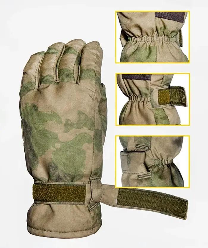Gants tactiques hiver VKBO3.0 originaux russes hommes anti-froid coton MOX chauds strap poignet réglable