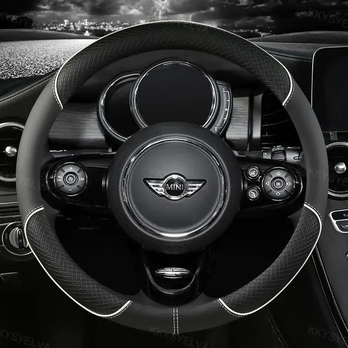 Volant en simili cuir pour MINI Cooper R50 R55 R56 F57 Wlman élégant antidérapant pour femmes et hommes occasionnels et spéciaux