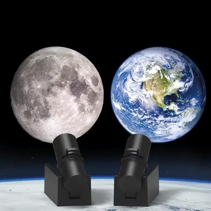Lampe de Projection de lune, lune, terre, planète, veilleuse, lampe de Table pour chambre à coucher,