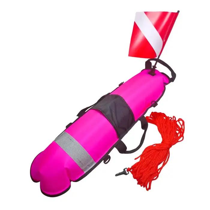 Bouée de signalisation de surface pour la pêche sous-marine, flotteur de signalisation pour la plongée sous-marine avec corde de 25 m, boule flottante sous-marine, accessoire de plongée en apnée