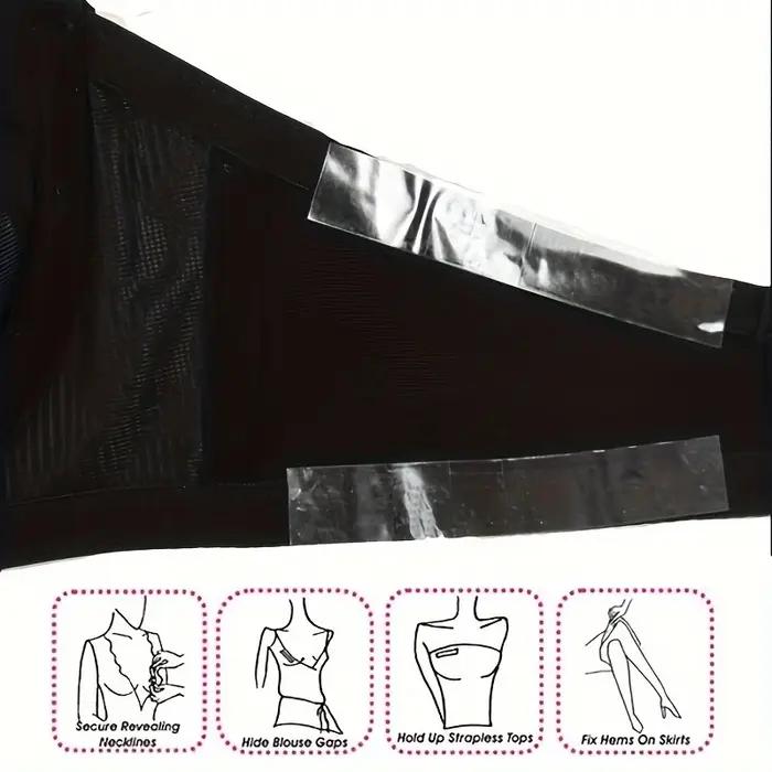 1 rouleau de ruban adhésif double face de haute qualité pour vêtements - Bande autocollante, convient aux robes, offre une fixation sécurisée et un port confortable.