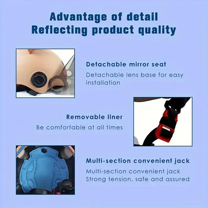 Casque d'équitation pour enfant réglable apparence Adorable Ultra-léger absorbant les chocs ABS enfa