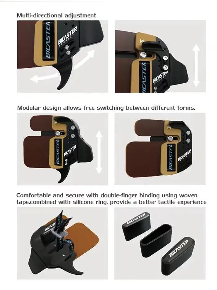 Ensemble arc et flèche ACCMOS en cuir cordovan et aluminium CNC pour tir à l'arc et chasse occasions spéciales