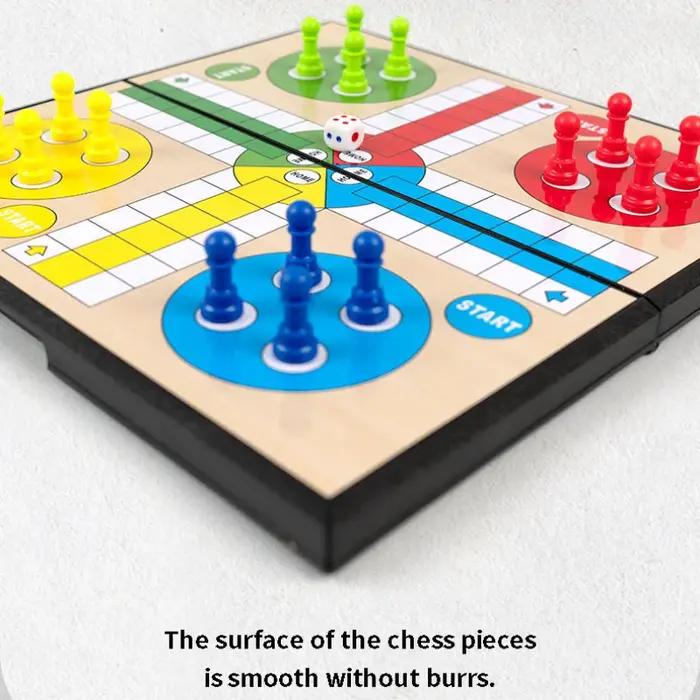 Jeu de société Luduo, avec des pièces magnétiques et des dés | Jeu de société stratégique classique