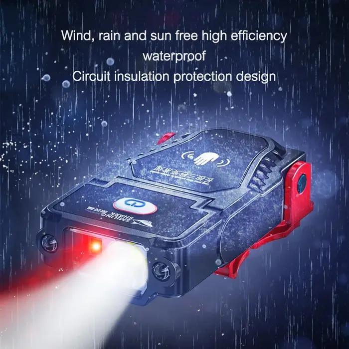 Mini lampe de sauna LED à capteur, angle réglable, casquette de chapeau, lumières à clip, étanche, l