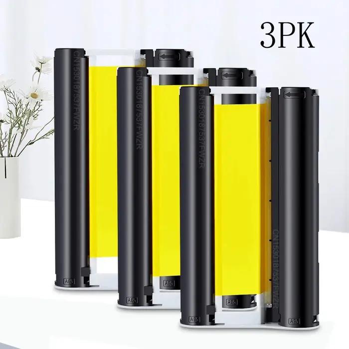 Cartouche d'encre 1 ~ 3PK pour imprimante Canon Selphy KP-108IN KP36IN