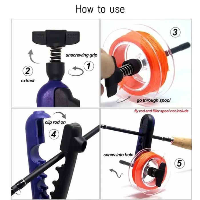 Enrouleur de ligne de pêche portable Baitcasting Spinning Reel, Machine à transporteurs iner ABS, Éq