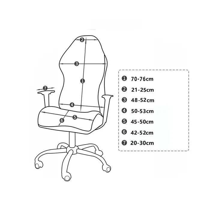 Housses de chaise de jeu avec accoudoir, 4 pièces, en Spandex, imperméables, pour siège de bureau, p