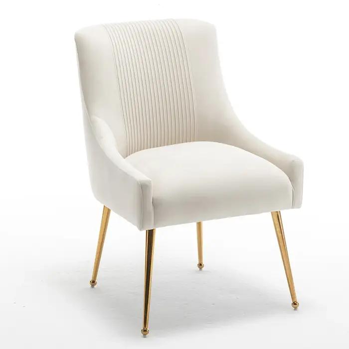 SEYNAR-Ensemble de 4 chaises de salle à manger modernes en velours, chaise d'appoint d'appoint latér