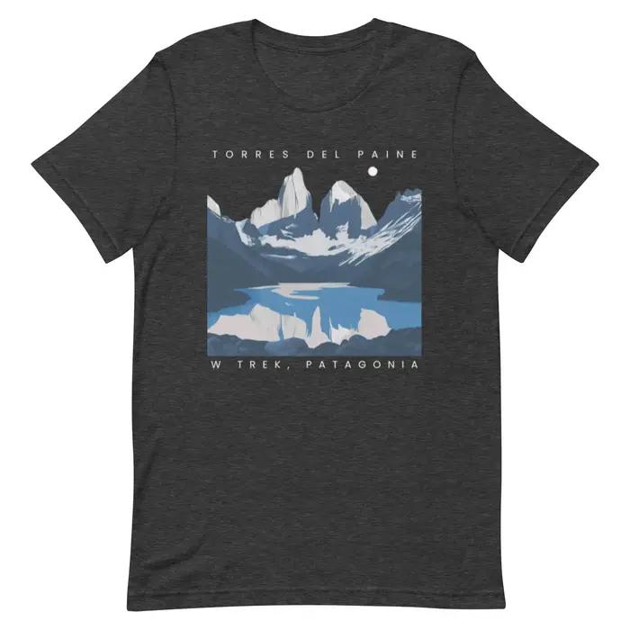 T-shirt Parque Nacional Torres Del Paine Patagonia -W Trek O Circuit 2026, vêtements d'été pour homm