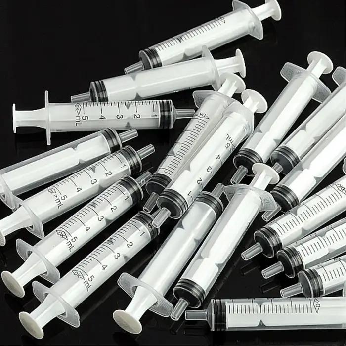 Tube de seringue en plastique de 5ML sans aiguille avec laboratoire hydroponique en plastique OPP, o