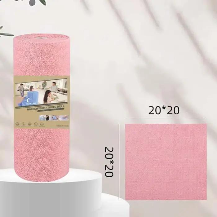 Rouleau de chiffons de nettoyage en microfibre détachables
