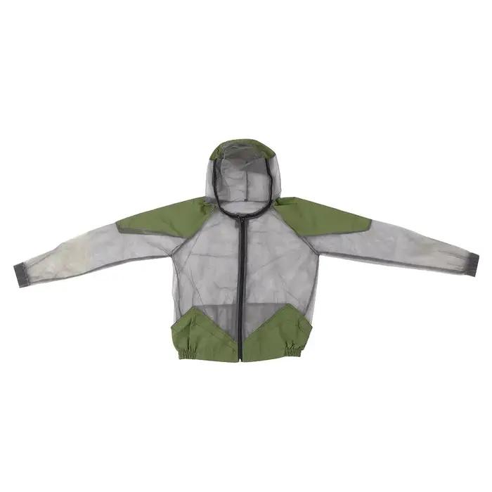 Veste d'extérieur anti-moustiques en maille à capuche