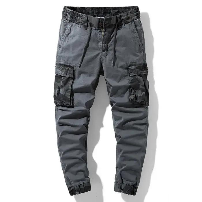 Pantalon cargo camouflage multi-poches cheville streetwear pour chasse urbaine et outdoor