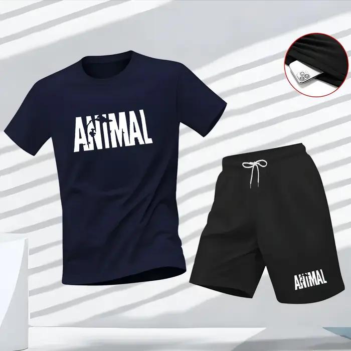 Nouvel ensemble deux pièces d'été pour homme : T-shirt à manches courtes et short, respirant et à séchage rapide, idéal pour le sport et les loisirs.