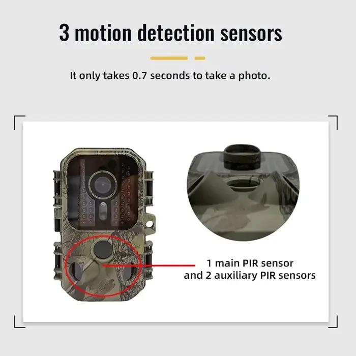 Caméra de chasse infrarouge 4K 24MP 1080P avec capteur CMOS 1MP