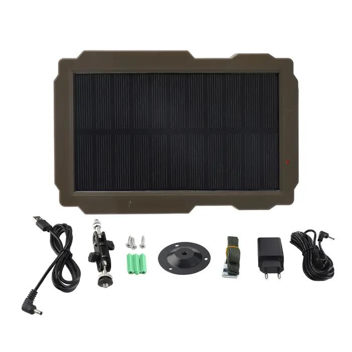 Caméra de chasse panneau solaire 3000mAh caméra de traînée panneau de batterie de charge solaire ave