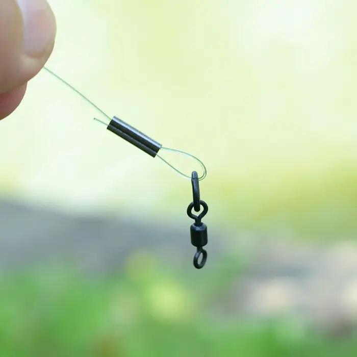 50 Pièces Tubes de pêche en Double cuivre accessoires de pêche