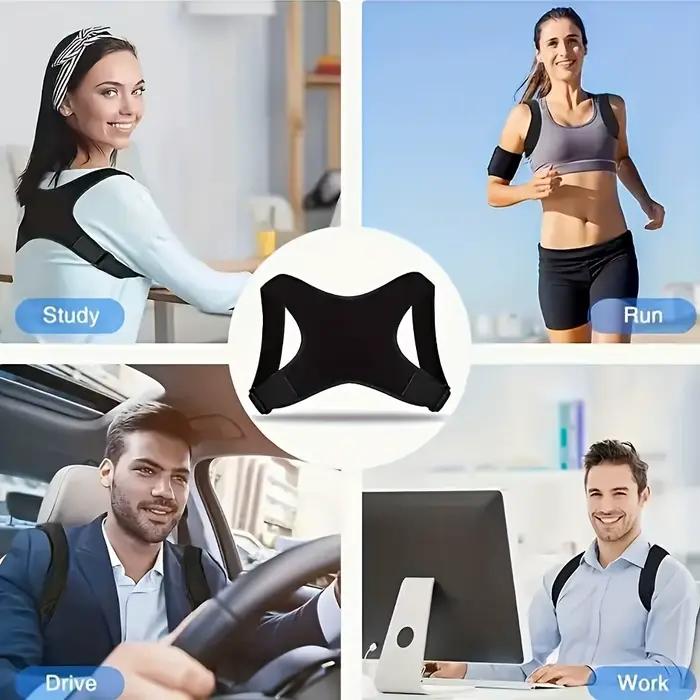 Ceinture de soutien du dos réglable antidérapante et respirante pour une meilleure posture et un confort optimal pour homme et femme occasions quotidiennes et sportives
