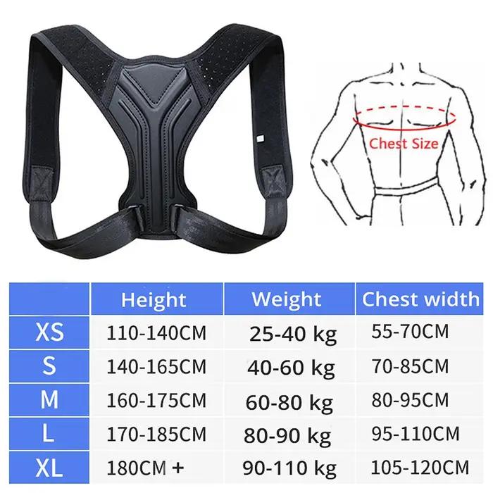 Correcteur de Posture du dos, Corset, clavicule, colonne vertébrale, ceinture de soutien réglable, s