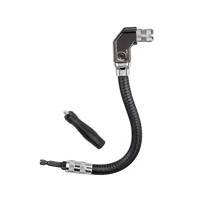 Fixation à Angle droit de 12 pouces, arbre flexible, fixation de perceuse, outil d'angle de perceuse électrique à angle droit de 90 degrés