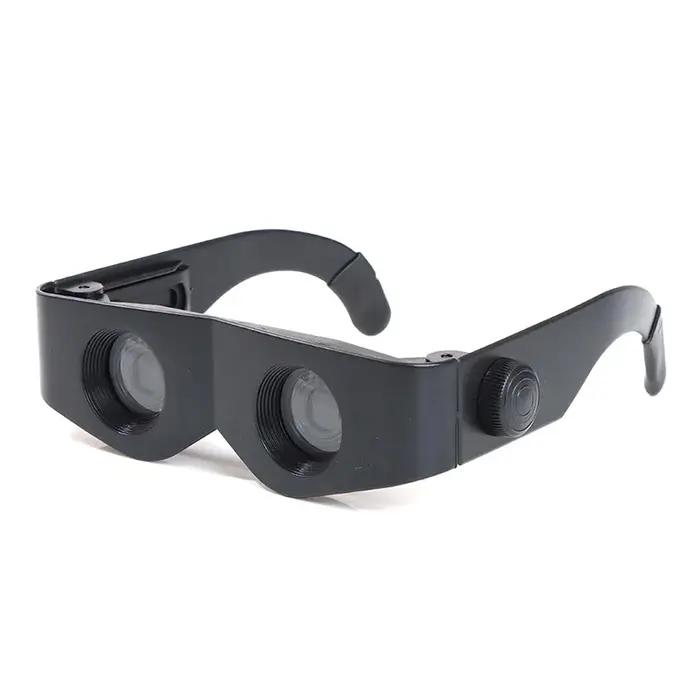 Télescope compact style lunettes noir pour pêche et randonnée - Loupe binoculaire portable 15x4.5x3.5cm
