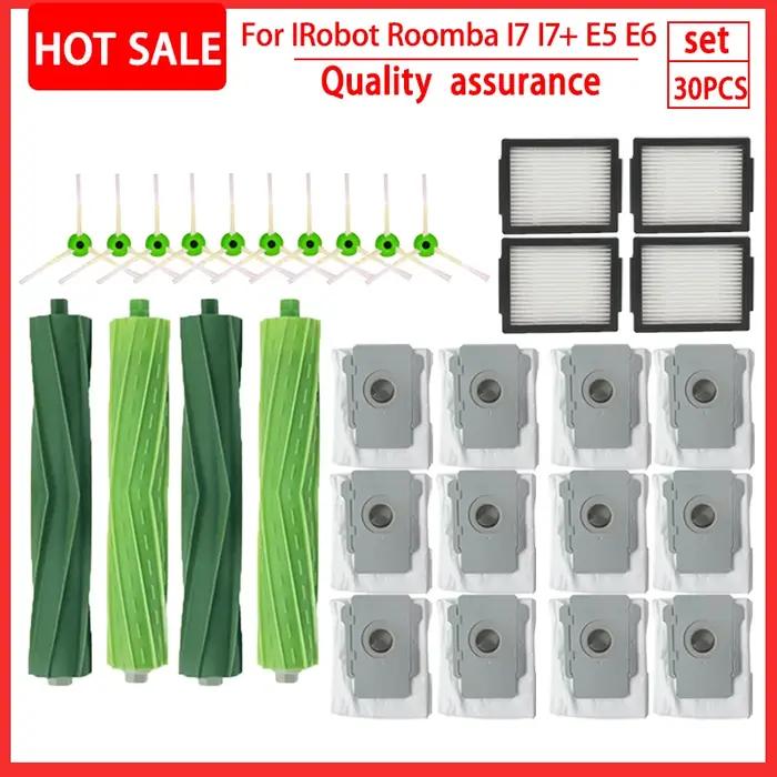 Pour iRobot Roomba i7 i7 i6 i8 i3 Plus E5 E7 E & I série filtre Hepa brosse latérale