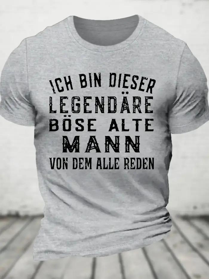 T-shirt en coton Ich Bin Dieser ATIONS, T-shirt fin pour les hommes