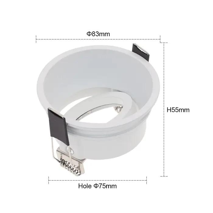 Kit de remplacement de downlight encastré rond GU10