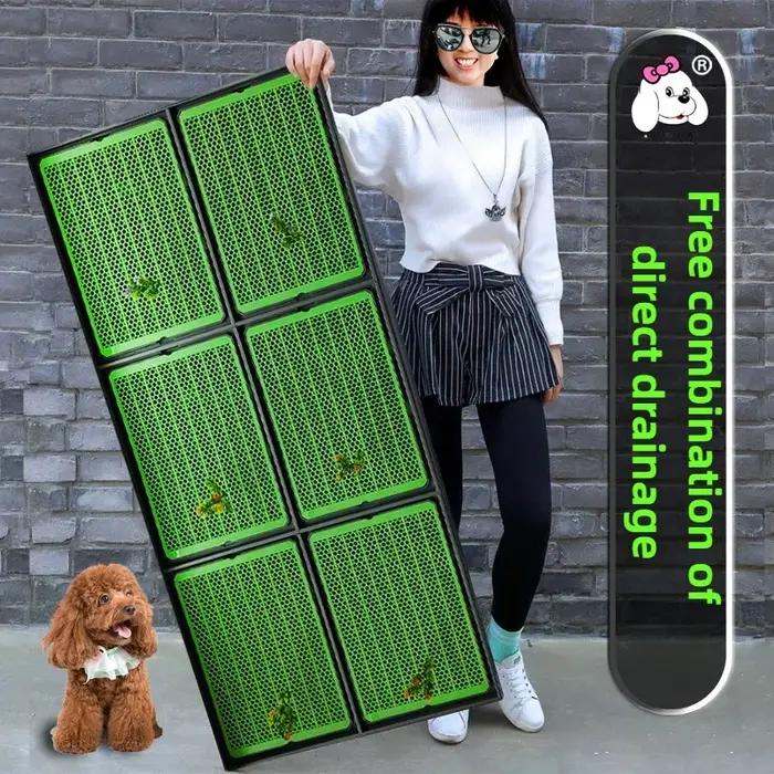 Toilette pour chien 28CM avec mur de protection
