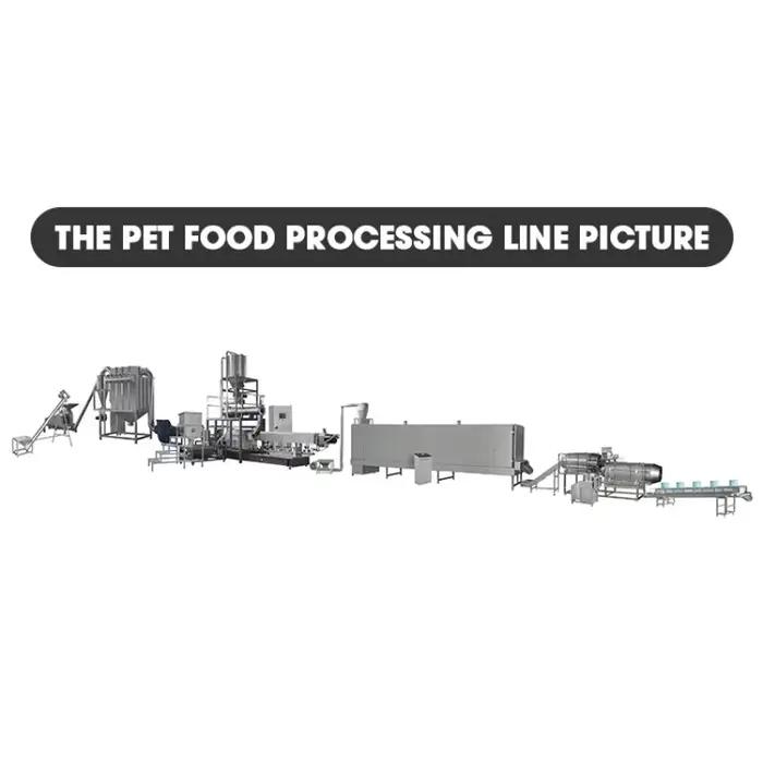 Ligne de production d'aliments pour animaux personnalisée, extrudeuse de haute qualité pour aliments pour chiens, équipement de fabrication, usine de production, vente en gros