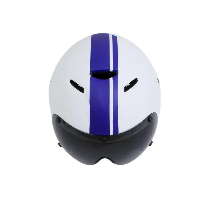 Nouveau Casque de Sécurité TT pour Triathlon avec Boucles Magnétiques Haut de Gamme pour Cyclisme Compétitif Occasions Spéciales