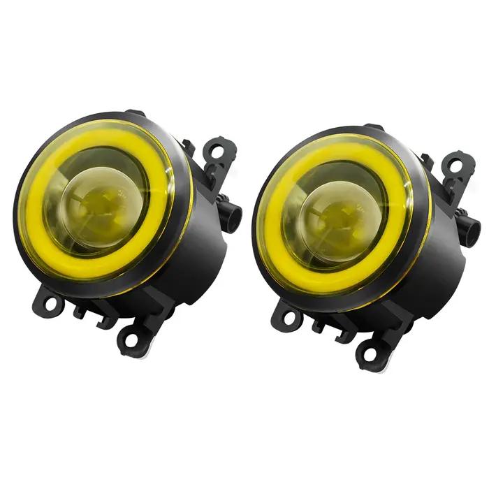Phare antibrouillard Angel Eye DRL pour Opel Astra G H 1998-2010, lentille LED de voiture 30W, COB,