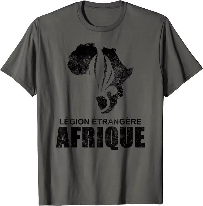 T-shirt Légion Étrangère en coton pour homme, design imprimé, confortable et respirant, pour hommes amoureux des forces armées, pour occasions quotidiennes et spéciales