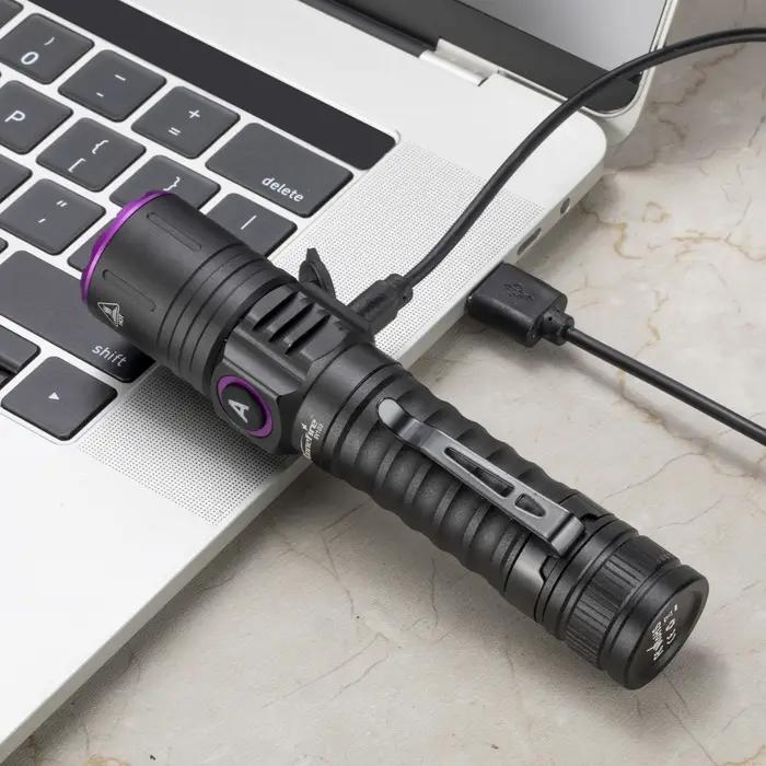 Lampe de poche USB à lumière noire haute puissance, 15W UV 365nm, marqueur d'encre Invisible, chat,