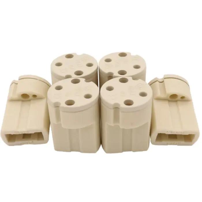 Support de lampe à câblage de vieillissement en céramique G9, 2 pièces, avec câble, convertisseur de