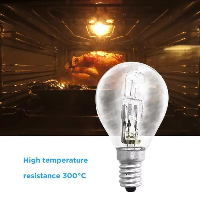 Ampoule halogène P45 42W E14 220V, résistante aux hautes températures, lumière de four à 300 degrés,