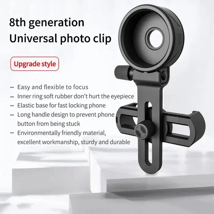 Support universel téléphone adaptable jumelles monoculaire longue-vue télescope matériau caoutchouc souple