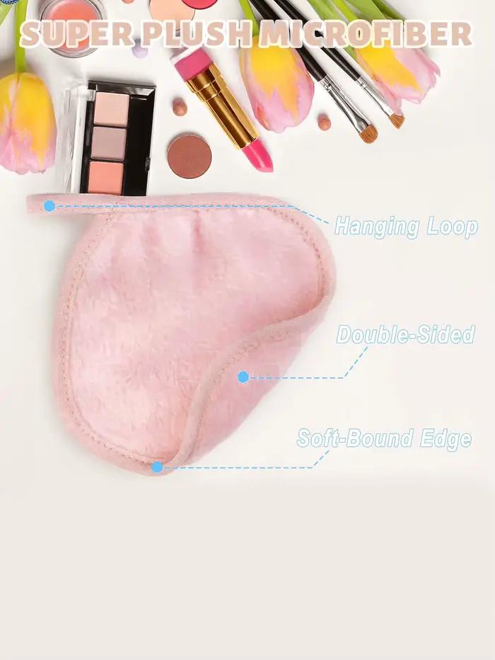 Chiffons de visage en microfibre réutilisables, démaquillant, serviettes de maquillage, tampons de n