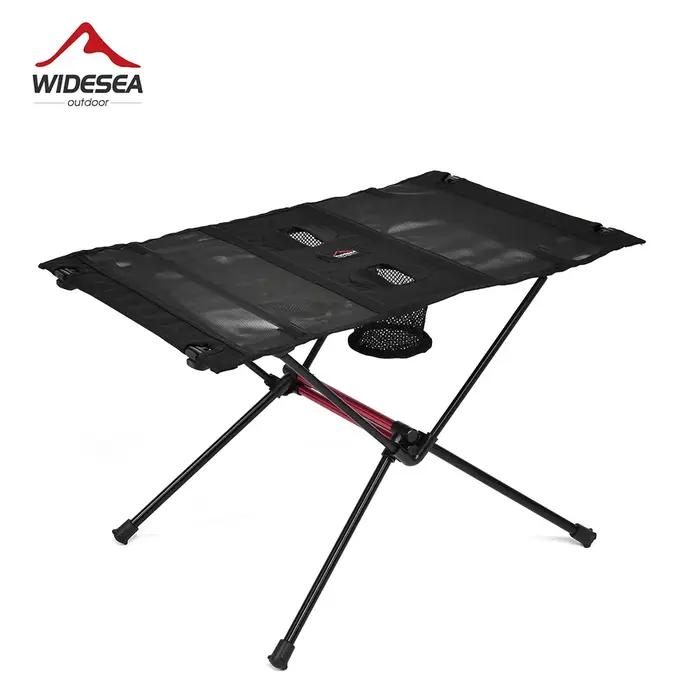 Table pliante de camping en aluminium pour pique-nique randonnée trekking et pêche fournie avec sac de rangement convenant pour les activités de plein air et les voyages