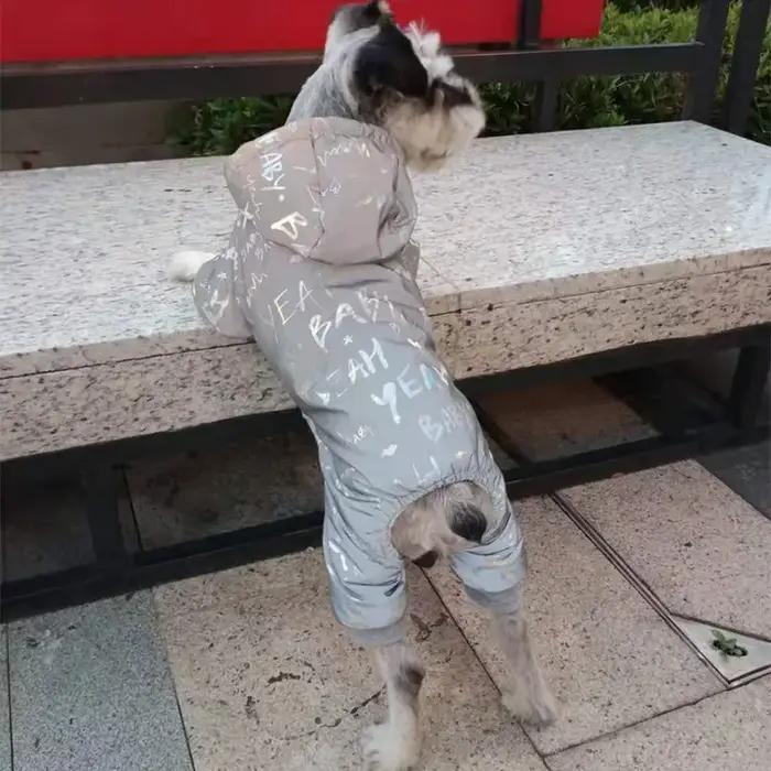 Salopette réfléchissante avec lettres Laser pour chiens