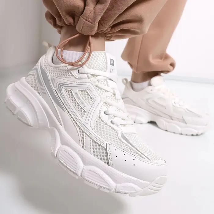 Baasploa-Chaussures de Course Rétro pour Femme, en Maille, à Lacets, de dehors, de Jogging, Décontra