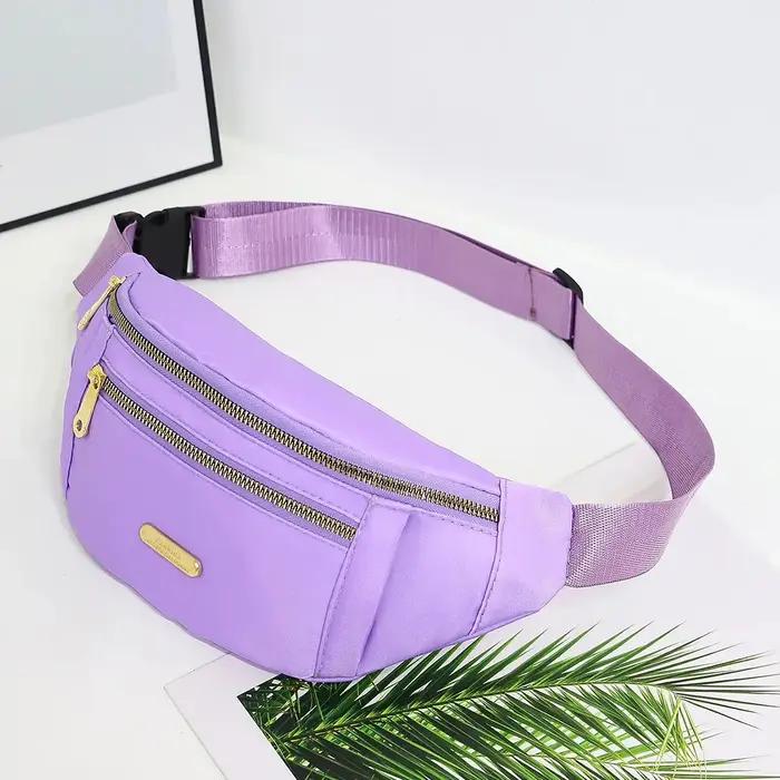 Sac de taille de sport pour femmes en nylon, oreiller, bandoulière ajustable pour activités en plein air et mode occasionnels